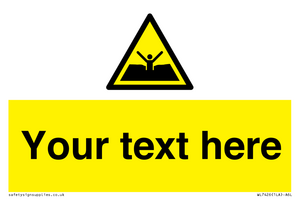 Custom Warning quicksand mud or silt